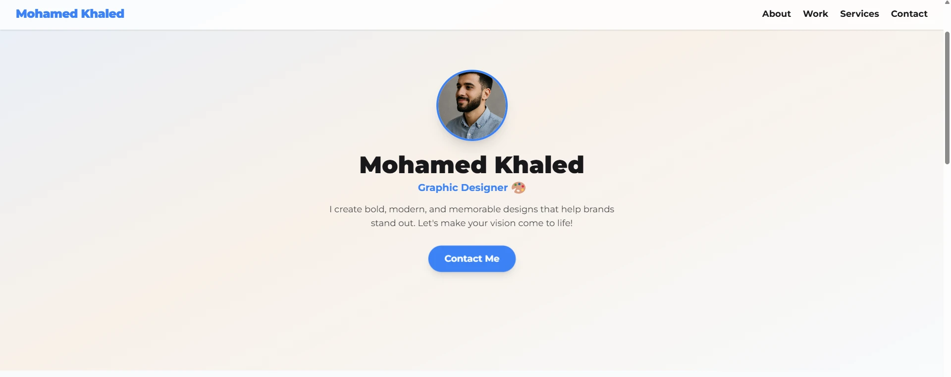 Portfolio Project - Graphic Designer Portfolio